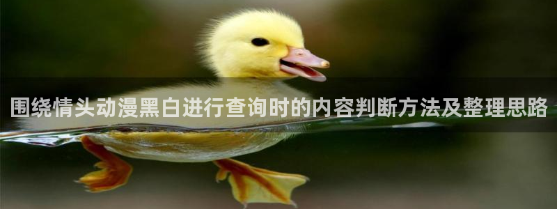 动漫天堂古风动漫:围绕情头动漫黑白进行查询时的内容判断方法及整理思路配图